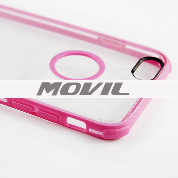 NP-1911 doble color TPU transparente funda para iPhone  6-3